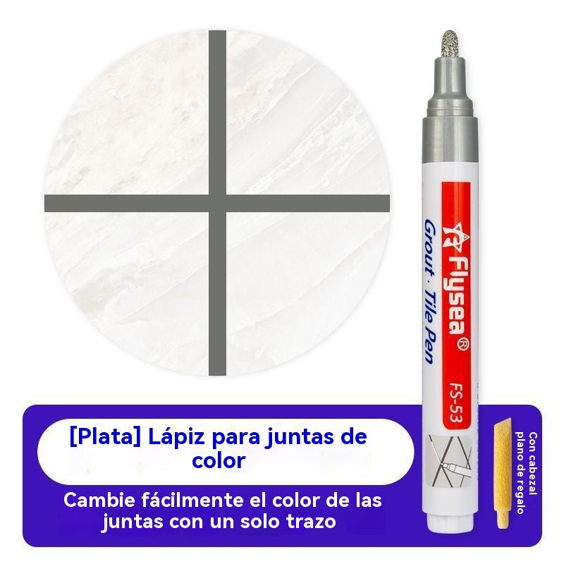 ✨【Compra 1 y lleva 1 GRATIS】Rotulador Reparador de Juntas para Azulejos – Elimina moho, cubre grietas y renueva tu suelo al instante 🏠 🎁 (Regalo del mismo color, solo necesitas elegir el color una vez)