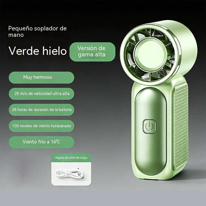 ❄Ventilador portátil de alta velocidad con sistema de superrefrigeración.