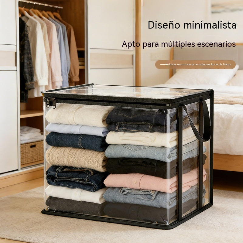 3/6 piezas 🔥Oferta por tiempo limitado: 49% de descuento 📦Bolsa de almacenamiento de plástico transparente, grande, resistente y gruesa para ropa, mudanzas y almacenamiento