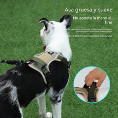 🐶🔥 ¡50% de descuento por tiempo limitado! Correa pectoral antitirones, incluye una cuerda reflectante de tracción de 1,5 metros ✨ Máximo control y seguridad en cada paseo 🌙