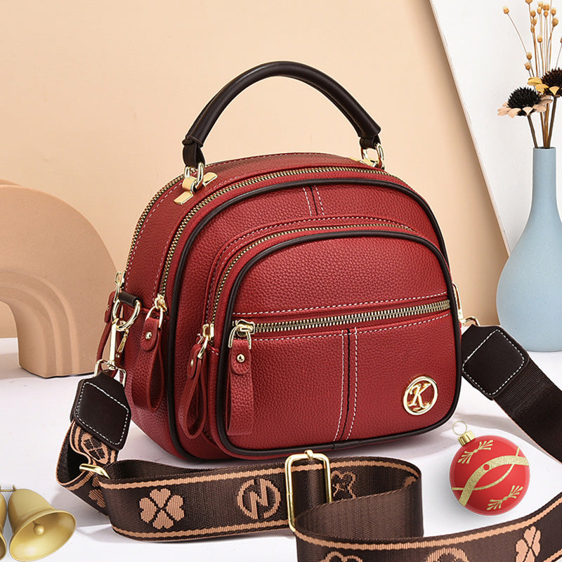 👜2025 nuevo bolso cruzado estampado de moda, gran capacidad, portátil