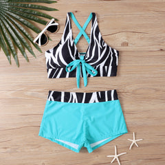 🏊‍👙【39%OFF】🌴 Traje de baño elegante con estampado de talla grande
