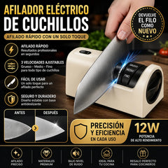 ⏳ ¡40% de descuento! 🔪 Afilador de cuchillos eléctrico inalámbrico multifuncional, recargable ✨