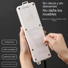 【30 pares】Clip sin taladrar, gancho adhesivo impermeable, gancho transparente