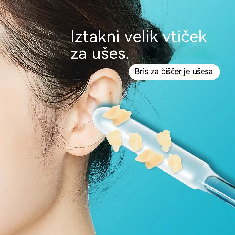 【Zelo učinkovito odstranjevanje ušesnega masla】Nova posebej zasnovana palčka za čiščenje ušesnega masla