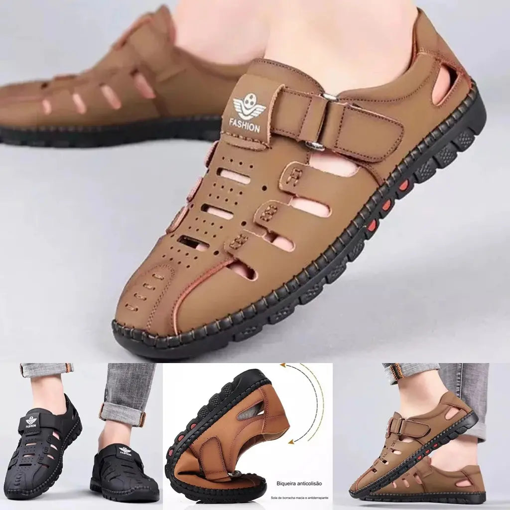 🔥【38-44】2026 verano nuevos zapatos casuales huecos transpirables para hombres suela suave🔥