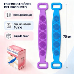 🔥Kupite 1, dobite 1 gratis🔥🛁 Dvostranska silikonska rokavica za kopel – ekstra dolga rokavica za enostavno čiščenje telesa