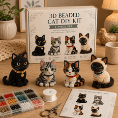 🐱 Crea tú mismo 4 adorables gatos y perros de cuentas.