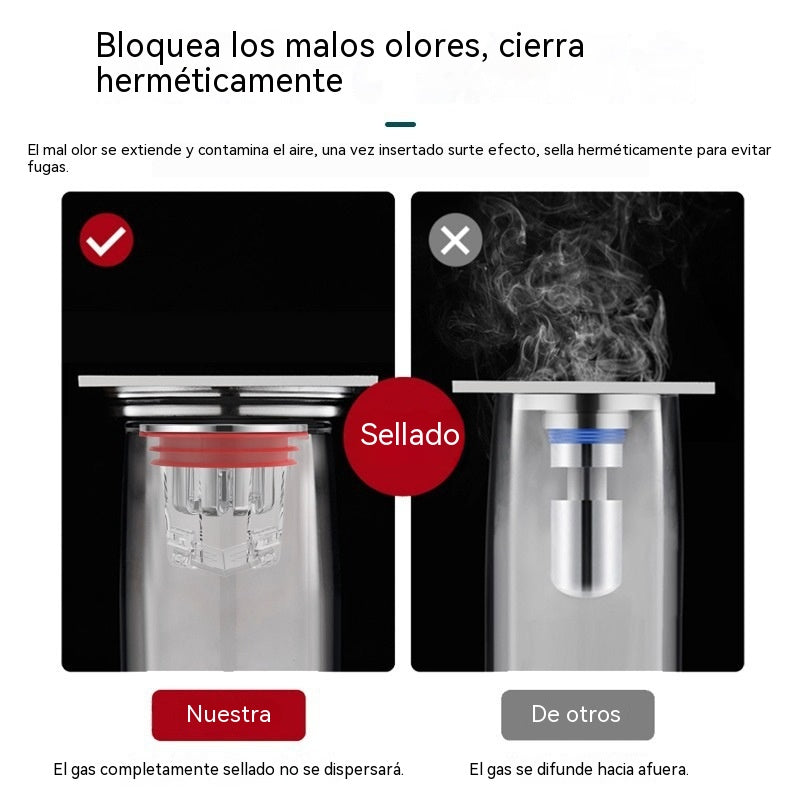 🔥¡Compra 1 y llévate 1 GRATIS!🔥Desagüe magnético para suelo con núcleo antiolor y desodorizante.🚿✨
