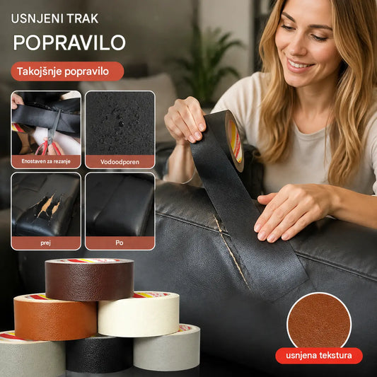 【20 cm * 3 m】Močan samolepilni obliž za popravilo usnja, obnovo in popravilo olupljenega in raztrganega usnja