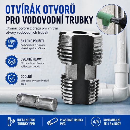🛠️【Vrták vnitřního závitu + vnější závitník】⚙️🔩 Příslušenství pro řezání závitů na trubky