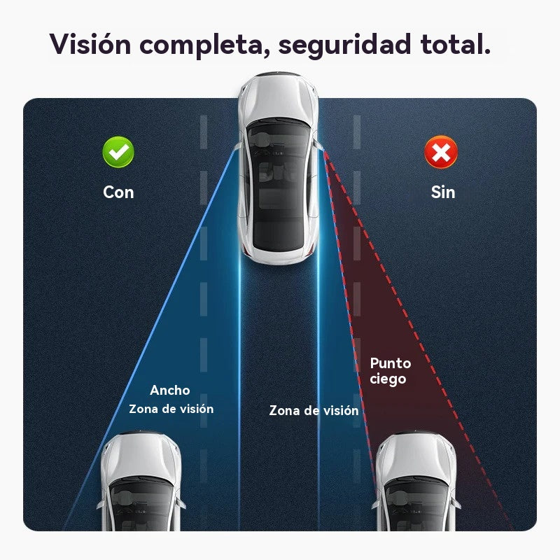 😍🚗👍Espejo retrovisor de marcha atrás para automóvil Espejo redondo pequeño ajustable en 360 grados