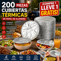 📢📢 ¡50% DE DESCUENTO!⏰【100 piezas】 Cubierta aislante de papel de aluminio