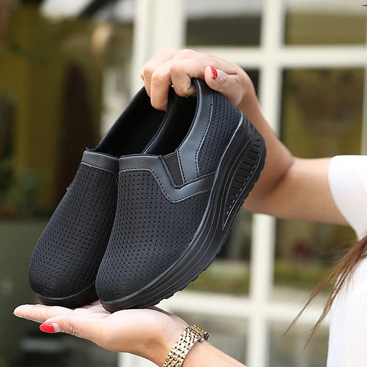🔥【35-42】Zapatos casuales de plataforma ortopédica para mujer.