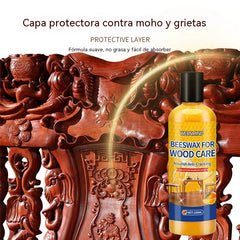 🍯3 botellas 300 mlpor 26 euros✨Crema de cera de abeja natural de alta eficacia para pulir y limpiar madera.