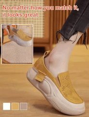 【35-40】👟🎇Zapatos retro de corte bajo con efecto bizcocho para primavera y verano 2025💖